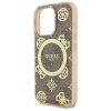 Guess GUHMP16LH4PYEEW iPhone 16 Pro 6.3 brązowy/brown hardcase IML Peony On 4G Background MagSafe